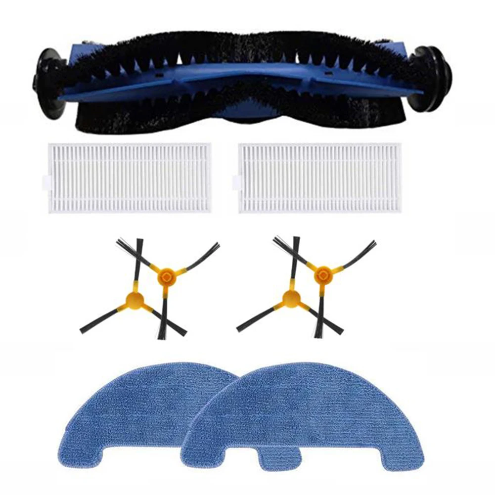 Vac Set For Hosome G9070 2000 Vacuum Cleaner Roller Brush Side Brush Mop Cloth Filter Kit