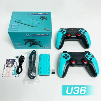 U36 Game stick Wireless  S905 Retro Gaming Console 128GB Pre-loaded with 50000+ Games X10 Supports 40+ Classic Emulators for PS1 1