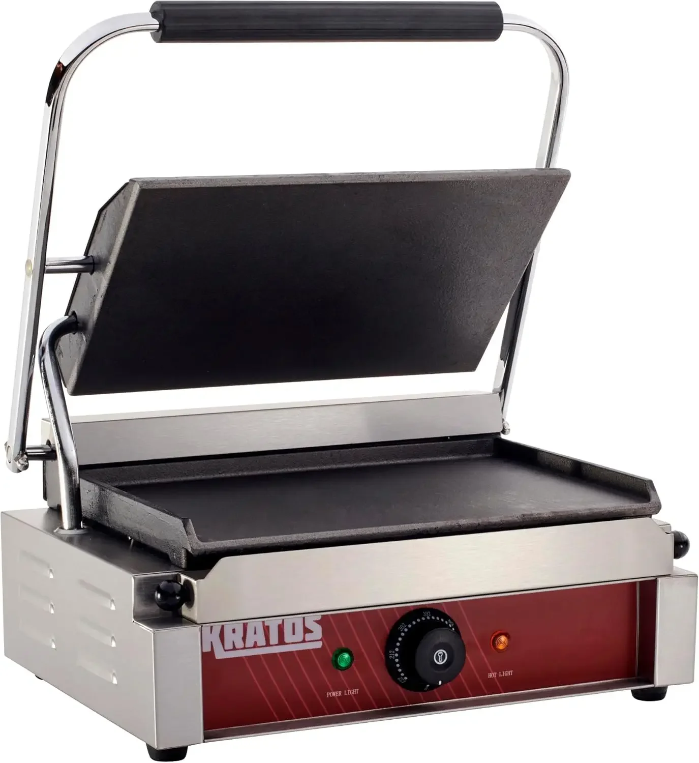 Commercial Electric Panini Sandwich Grill with Smooth Plates, 14" x 9" Cooking Surface, Commercial Countertop Panini Press, 120V 5