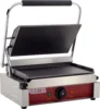 Commercial Electric Panini Sandwich Grill with Smooth Plates, 14" x 9" Cooking Surface, Commercial Countertop Panini Press, 120V 5