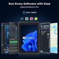 Rugged Tablet 10.1 inch Windows 11 Pro 8GB+128GB Intel N5100 Sunlight Readable 4G LTE GPS Heavy Duty Indust RS232 DB9 UART 2