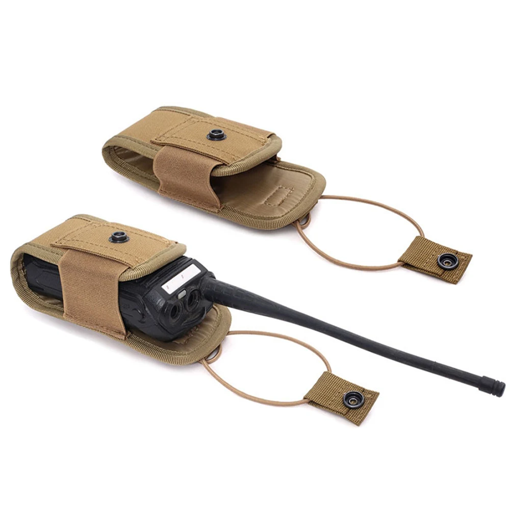 

Portable Radio Terylene Walkie Talkie Pouch Waist Bag Tactical Holder Pocket Camping Hiking Interphone Holster Edc Pack Airsoft