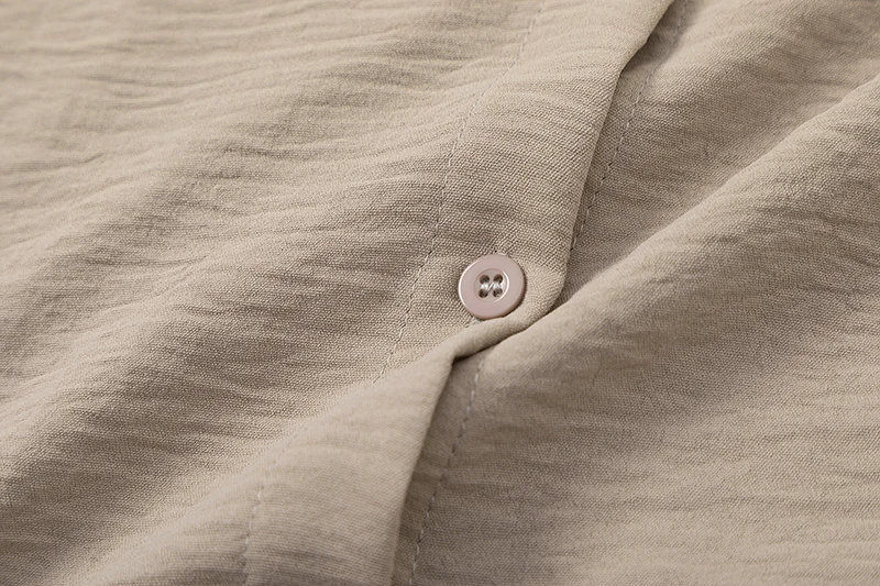 Grenz überschreitende Außenhandel Damen bekleidung Herbst und Winter neue Amazon Revers lang ärmel ige Baumwolle Leinen Casual Fashion Shi – Detail 38