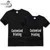Customized Cotton Family Matching Clothes Mom Daughter Son Dad Personalized Printing T shirts For Aldults and Children 1