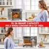 T Extra Large Air Fryer, Convection Toaster Oven with French Doors, Stainless Steel 4