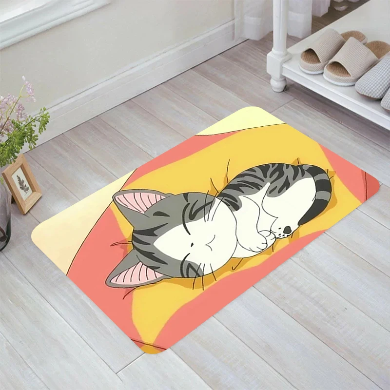 

Cute Cat Chi's Sweet Home Floor Mat Living Room Kitchen Rug Doormat Entrance Door Rugs Carpets Balcony Foot Carpet Mats Bathroom