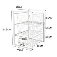 ตะกร้าแบบดึงออกสำหรับห้องครัว, ตะกร้าใส่ชามในตู้, ตะกร้าใส่จานแบบลิ้นชัก, ตะกร้าใส่เครื่องปรุง, ตู้เหล็กดัดมุมคู่, ลิ้นชัก 6