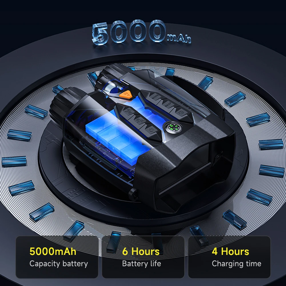 Infrared Night Vision Goggles 10 X Digital Zoom Infrared Binoculars 3inch IPS Screen Night Vision IR Goggles for Outdoor Camping