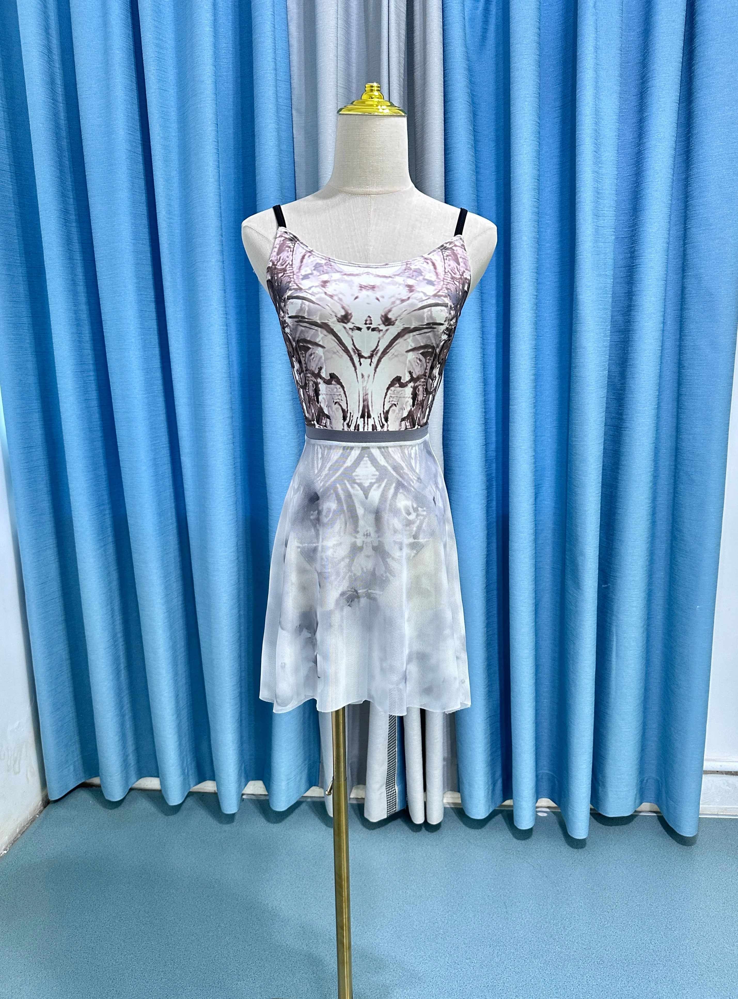 Ballett Tanz Trikot Frauen Weiß Ärmellose Tanzen Overall Erwachsene Eleganz Tägliche Praxis Ballett Tanz Kleidung Yoga Trikot – Detail 13