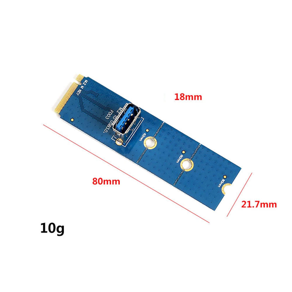 NGFF 5Gbps M.2 to USB 3.0 Transfer Card M2 to USB3.0 Adapter Converter for PCI Express PCI-E 1X 16X Riser Extender