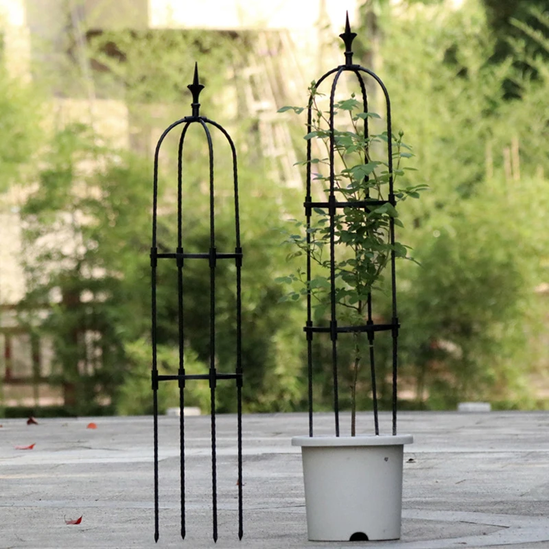 Garden Plant Trellis Garden Tower Trellis For Climbing Plant Rustproof Potted Garden Plant Climbing Support Cages For DIY Flowers Vines Support