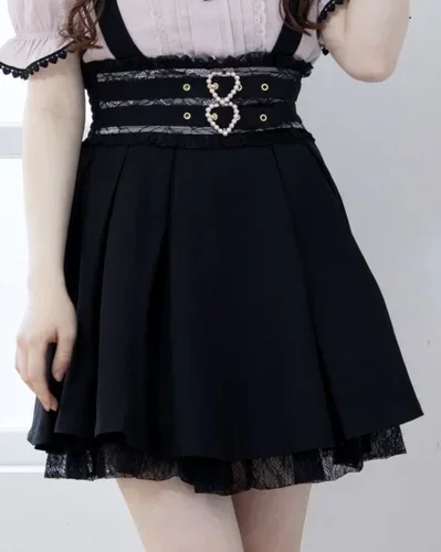 Large Size Jirai Kei Lolita Suspender Skirt 2025 Summer New