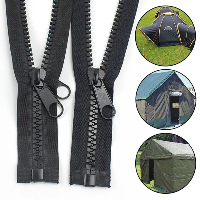 Long Double Slider Zipper, Resin Zipper Replacement