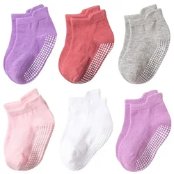 Children's Anti - Slip Casual Sport Socks - 6 Pairs Set - L(3 - 5 Years Old) (C020G)