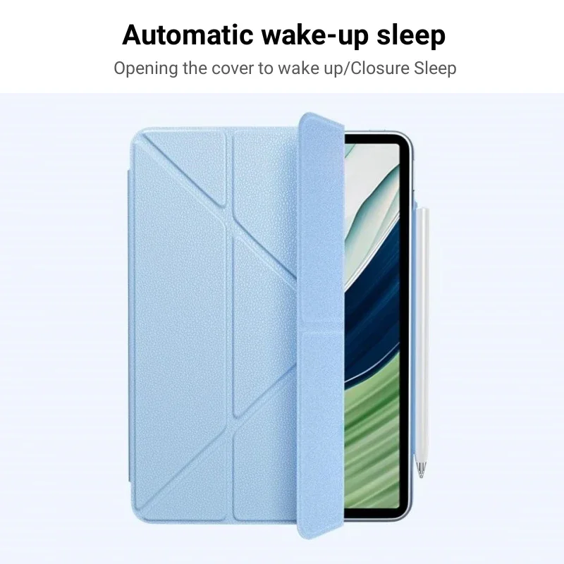 Premium Multi-Angle Folding Smart Flip PU Leather Tablet Cover