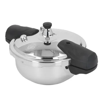 1.8L Pressure Cooker Stainless Steel Safe Explosion Proof 1.8L 1.8 Liter Pressure Cooker Oyster Fish Head Pot for Gas Stove Indu 1