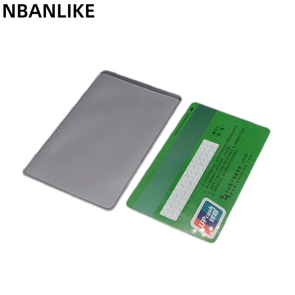 

10PCS PVC Material Anti-Magnetic Waterproof Transparent Card Case Professional Protect Cards Porte Carte Bank Id Card Sleeve