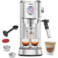 Gevi Espresso Machine 20 Bar with Auto Milk Frother, Professional Espresso Maker with Adjustable Shot Volume, Compact Cappuccino 1
