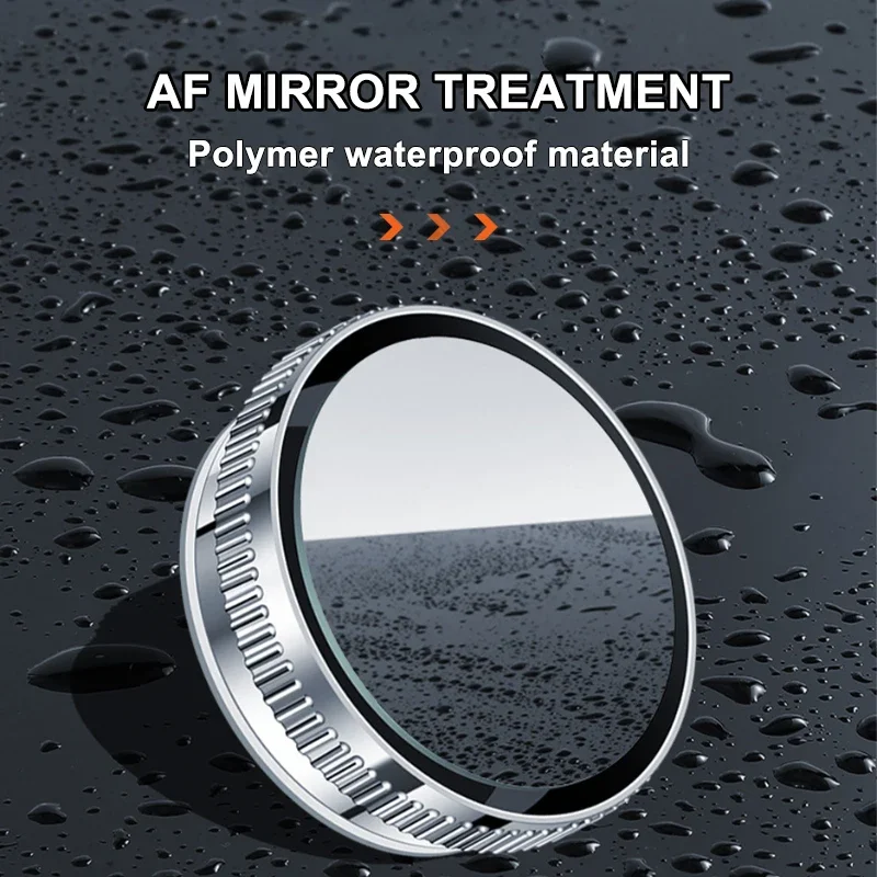 Car Rearview Sucker Mirrors 360 Blind Spot Mirror Adjustable Round Frame Wide-angle Rearview Auxiliary Convex Mirror