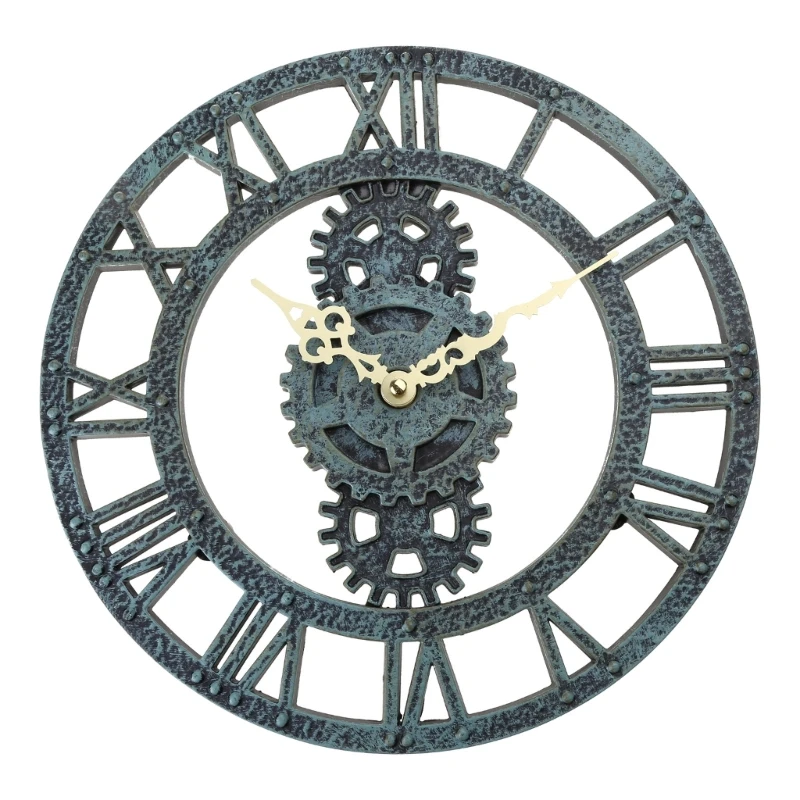 

Waterproof Gear Wall Clock Retro Clock Charm Crafts Dining Room New Year Decor