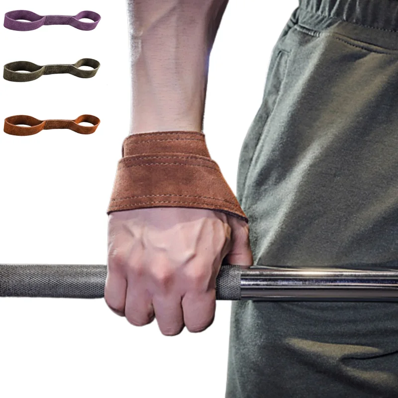 

Cowhide Leather 8 Word Power Wrist Belt Wristband Straps for Gym Fitness Weightlifting Pull-up Pull-up Bodybuilding Deadlift