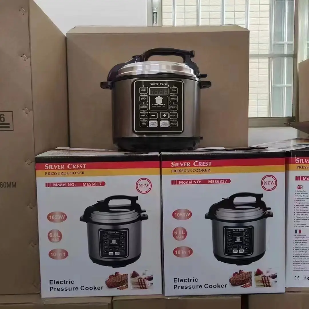 High Quality Multifunction Large Stainless Steel 6L Smart Digital Electric Pressure Cooker