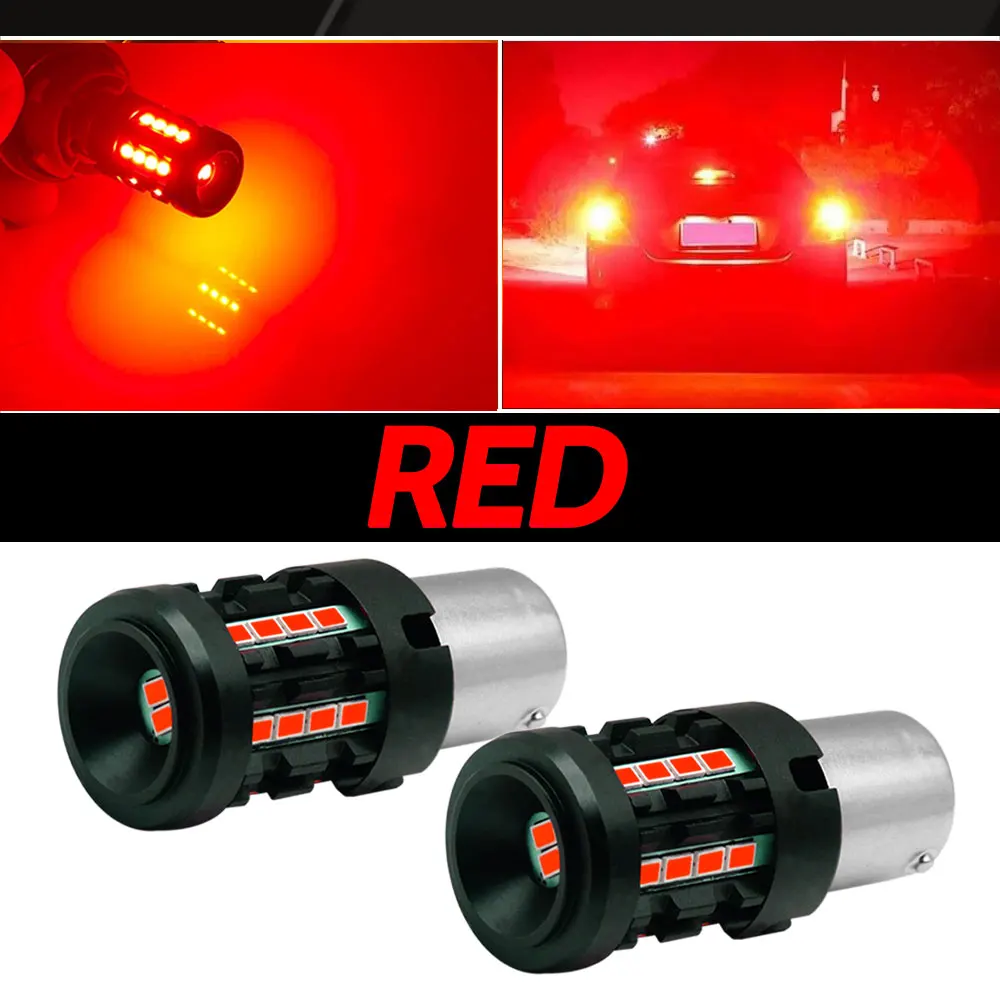 2X BAY15D P21/5W LED 1157 6V/12V/24V DC Bremslicht Rücklicht Birne Auto