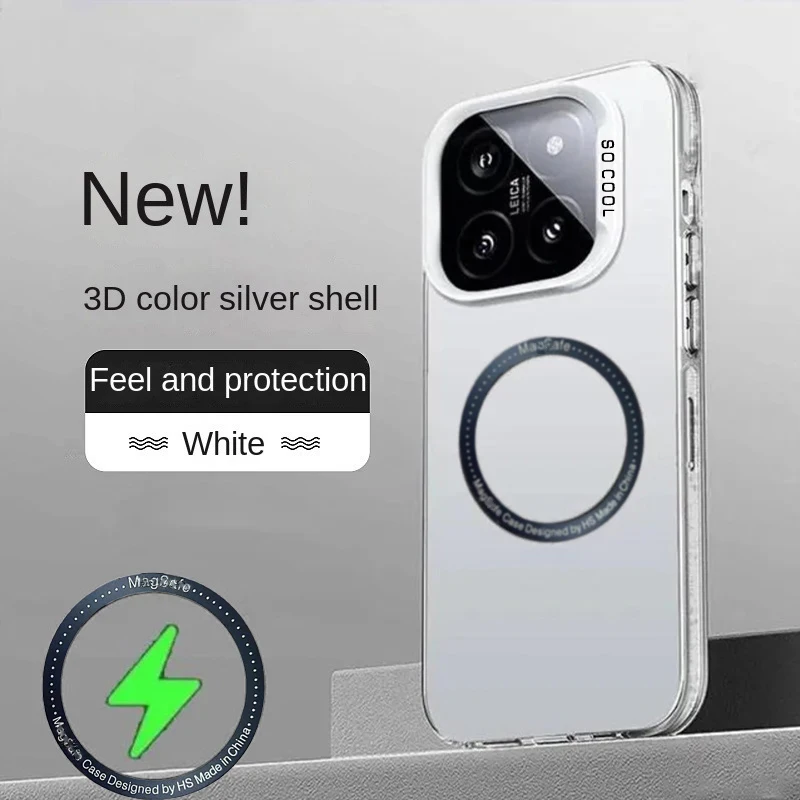 Luxury Matte Shockproof Phone Case with Magsafe Wireless Charging Compatibility