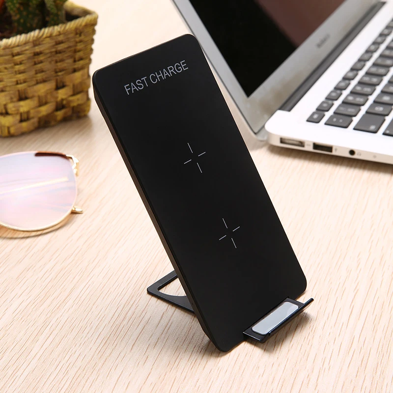 QI Dual Coil Wireless Chargers Foldable for Samsung iPhone 10W Phone Fast Charging Station Holder Stand Travel Charger Docking |