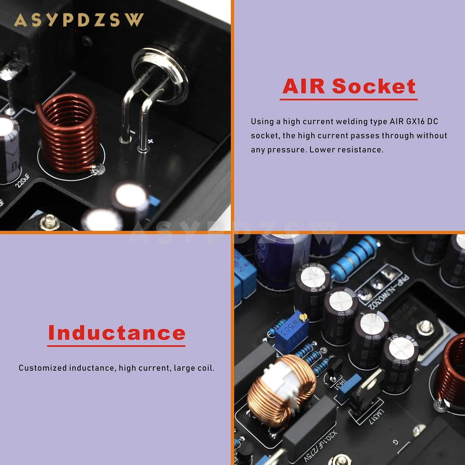 A32-II 50W+50W HIFI Ultra-low noise Linear power supply DC 5V/9V/12V/15V/18V/19V/24V LPS 4