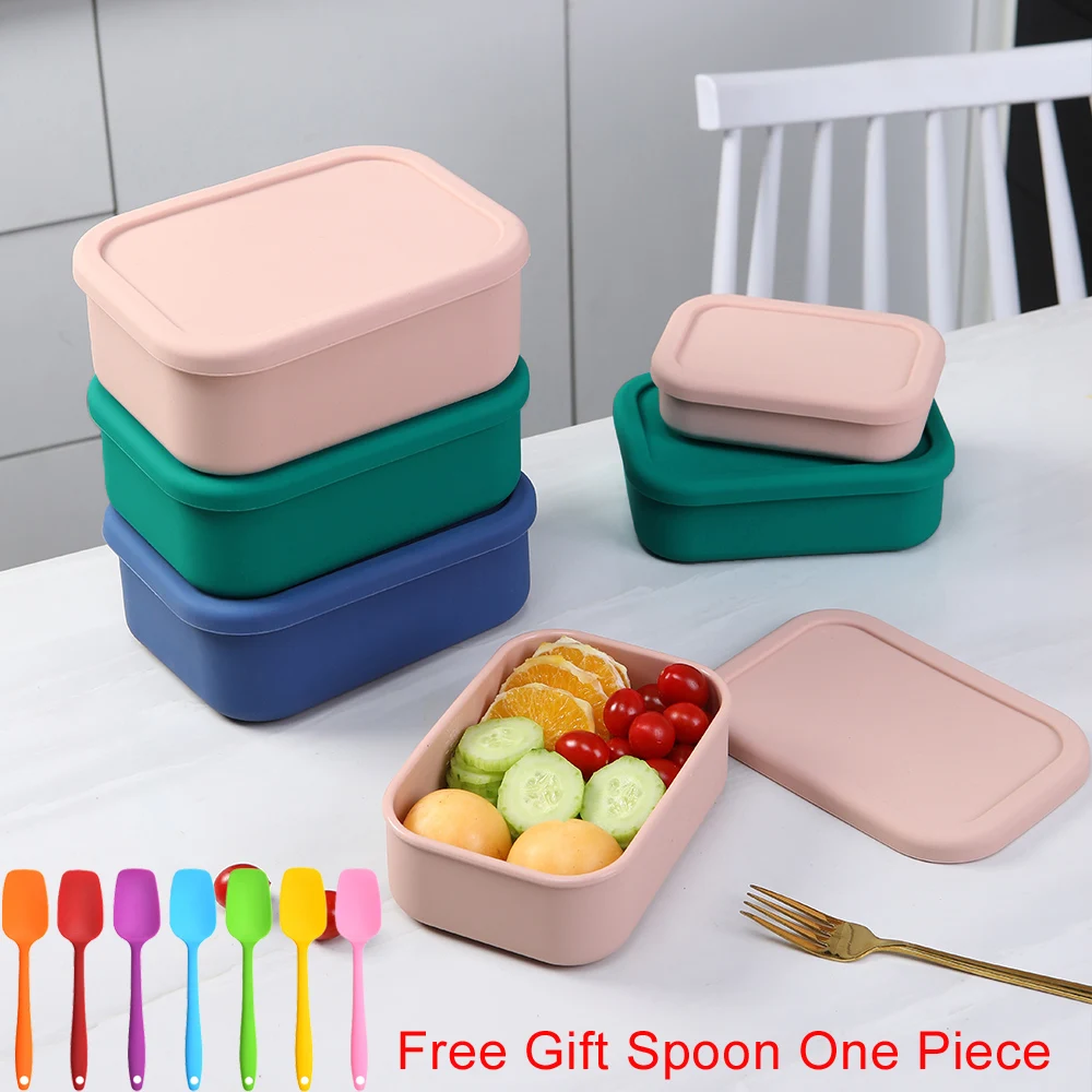 Salad Dressing Container Airtight Food Storage Container With Lid Snack  Containers With Silicone Lid Portable Snack Fruit box - AliExpress