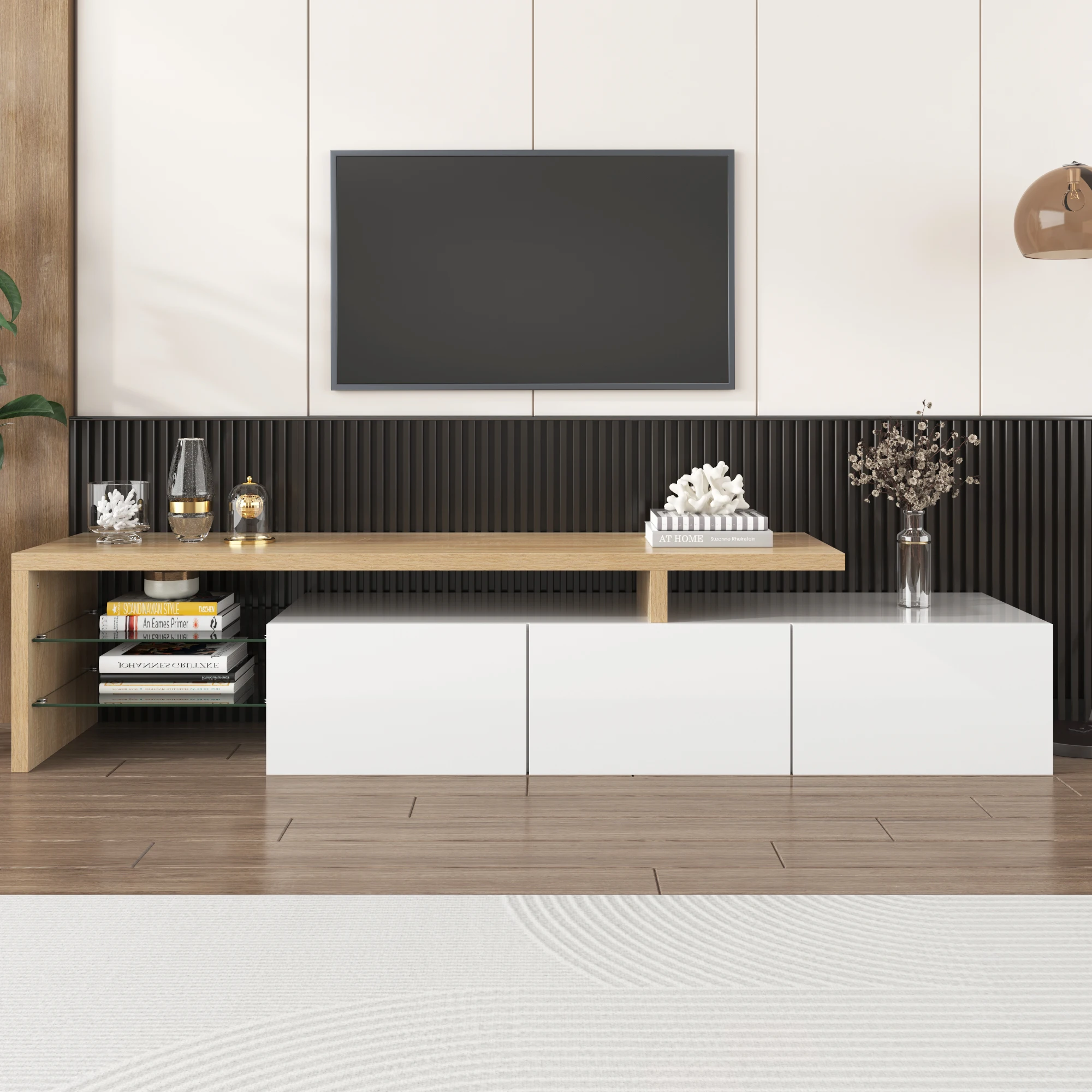 PINGGO Modern TV Cabinet Design: Stylish And Elegant Practical Storage ...