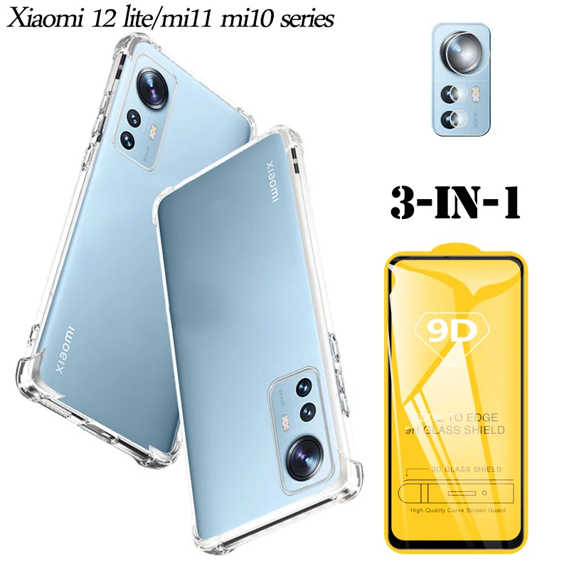 funda/capa For Xiaomi 12T Pro Case Xiaomi 12 T Silicone Anti-shock Cover Mi  12 T Camera Xiomi 12 Lite 11 T Case Mi 12T Pro Cases