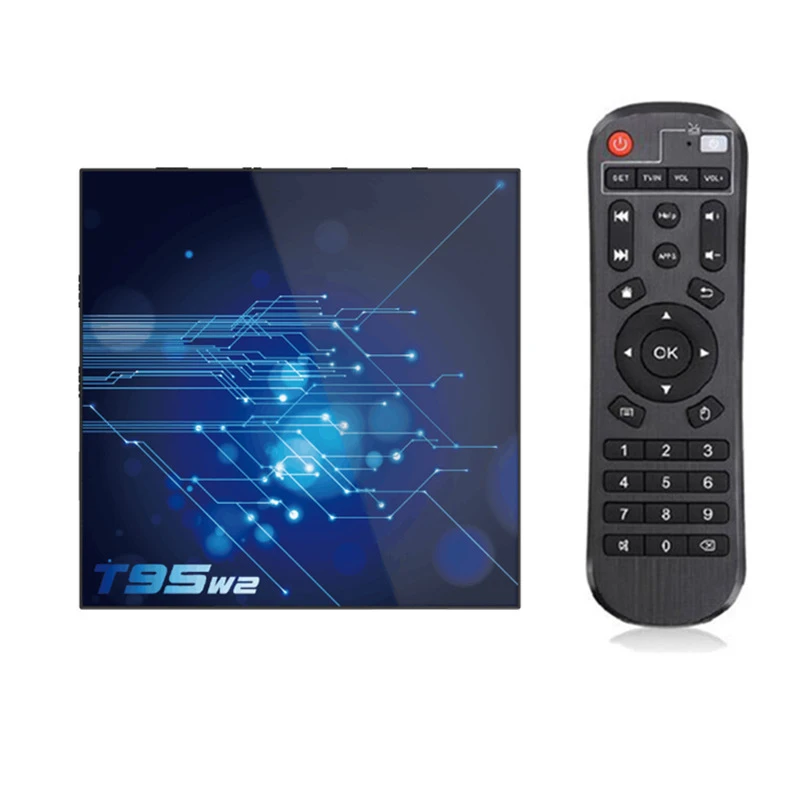 2023 Smart Tv Box Android T95 W2 4K Android 11.0 Tv Flash 16Gb/32Gb/64Gb Decoder Sdram 2Gb/4Gb Tv Box Spedizione Gratuita