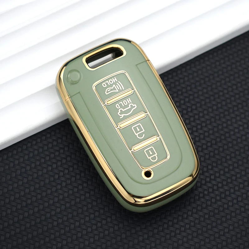 TPU Shell Fob Keychain Car Key Cover Case For Kia Forte Rio 3 K2 K3 K5 Sportage For Hyundai IX35 Sonata 8 Sorento Optima Forte key case cover,key case,car key shell,flip key fob shell,remote control case cover