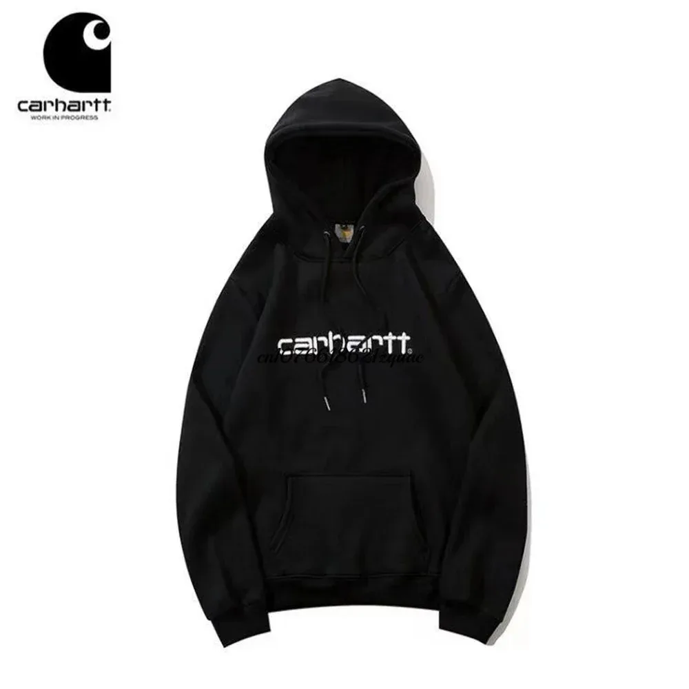 Carhartt Wip 겨울 고딕 맨투맨 스트리트웨어, 캐주얼 레터 빈티지 긴팔 얼짱 다크 남성 후드 맨투맨, 신상