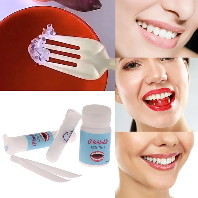 10g Resin FalseTeeth Solid Glue Temporary Tooth Repair Set Teeth And Gap  Falseteeth Solid Glue Denture Adhesive Teeth Dentist