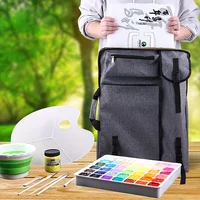 1pc Sketch Art Painting Bag Black/Grey,Multifunctional Portable Waterproof,for Outdoor,Sketching Board Bag,Art Exam,travel Art f 6