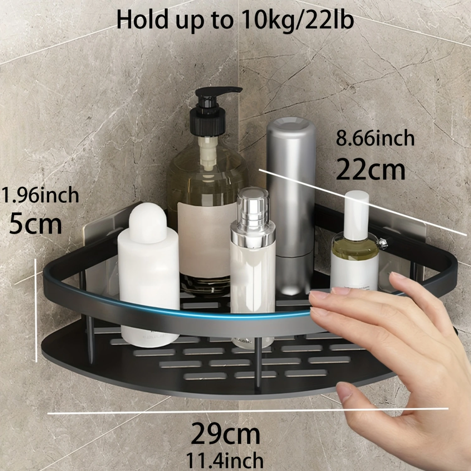 Triangle Rack Bathroom Wall Shelf Shower Caddy Accessories