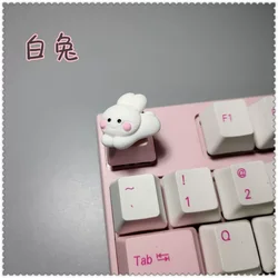 Handmade Pink Cartoon Girl Artisan Keycap - Cute Gift (8)