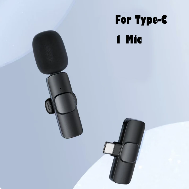 headphones with mic Special Wireless Lavalier Microphone Portable Audio Video Recording Mini Mic FOR IPhone/Android Phone Camera Live Game dynamic microphone Microphones