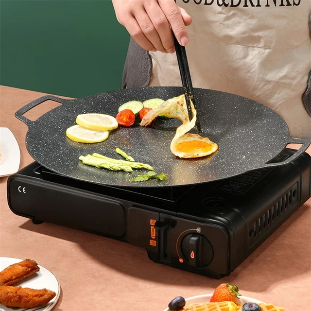 Korean Barbecue Grill Pan Flat Induction Griddle For Barbecue Plate Griddle  Flat Induction Griddle Pan With Non-Stick Coating - AliExpress