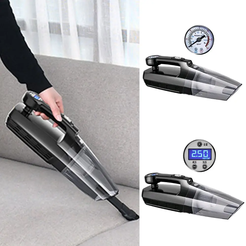 

Wet & Dry Inflator Pump Portable Wireless Blow And Suction Cleaners Wireless Dust Buster Car Vacuum Cleaner In-car Supplies