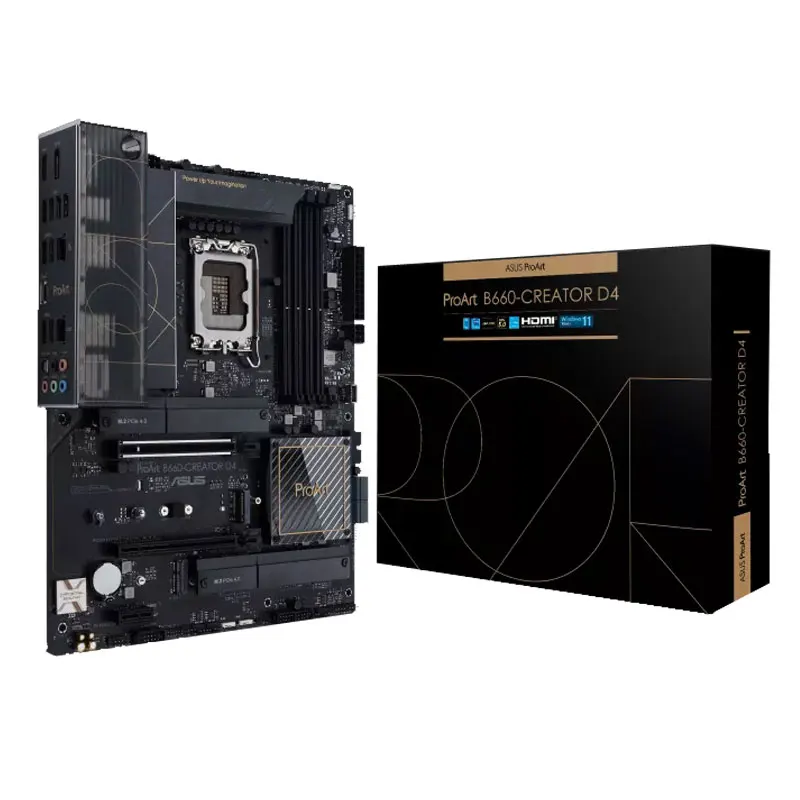 

Для Asus ProArt B660-CREATOR D4 оригинальный рабочий стол для Intel B660 DDR4 материнская плата LGA 1700 поддержка 12400F 12400 i3 12100F