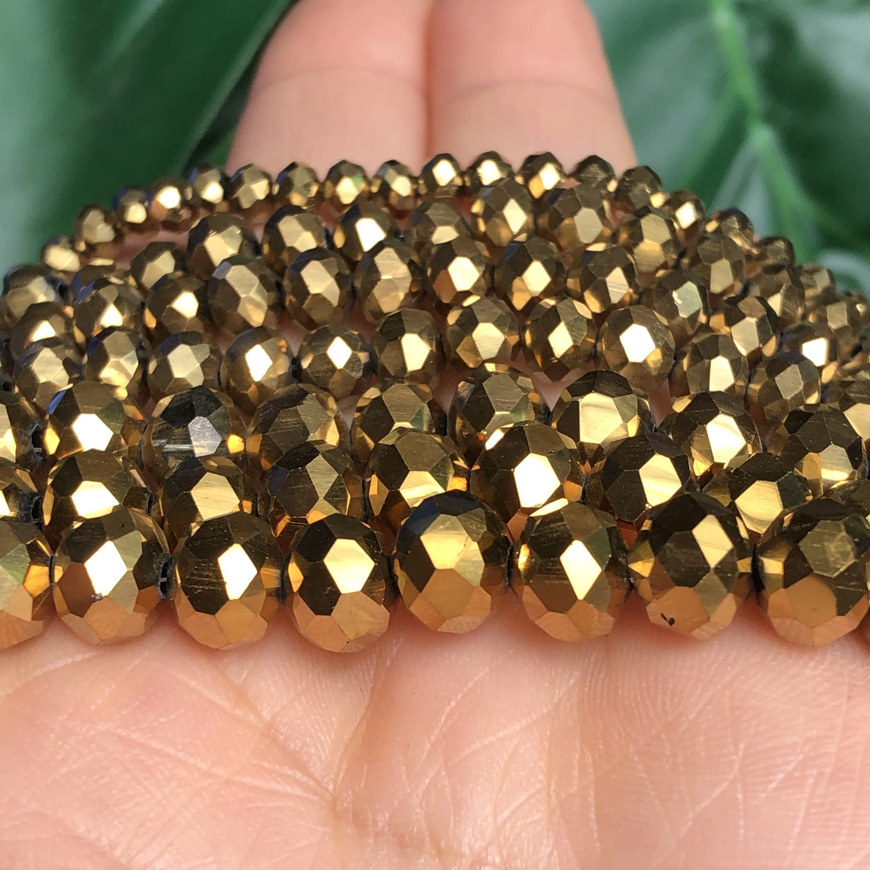 bracelet acier inoxydable rondelles billes facettées pierre
