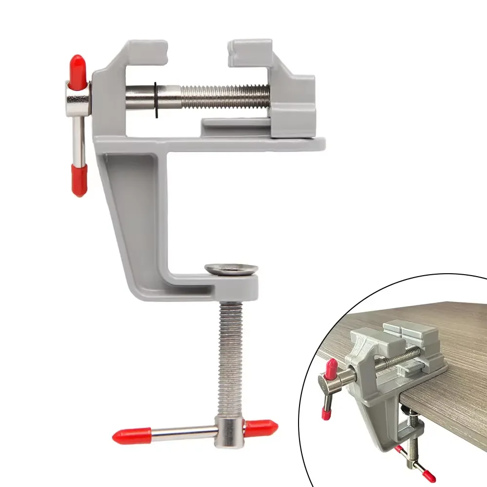 Close-up of Mini Table Bench Vise mechanism
