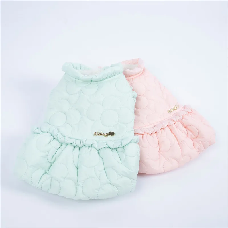 Winter Puppy Dress Cat Skirt Dog Costume Small Dog Clothes Terriers Poodle Chihuahua Yorkshire Pomeranian Bichon Clothing Coat