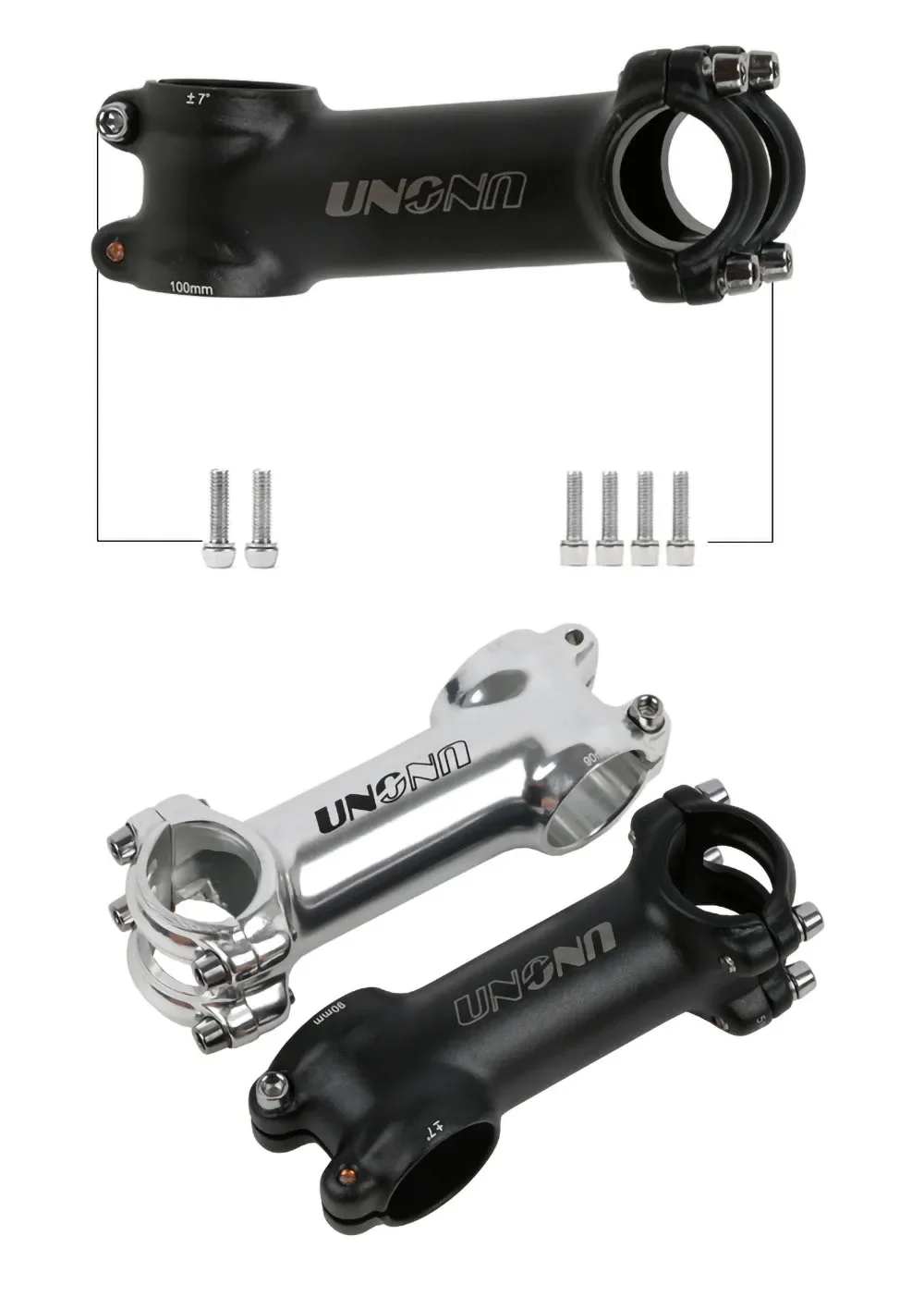 Description Picture 6 of item2022 UNO Ultralight Aluminum Alloy MTB Bike Stem 28.6*25.4mm 60-130mm +/- 7Degree Handlebar Stem Cycling Bike Accessories