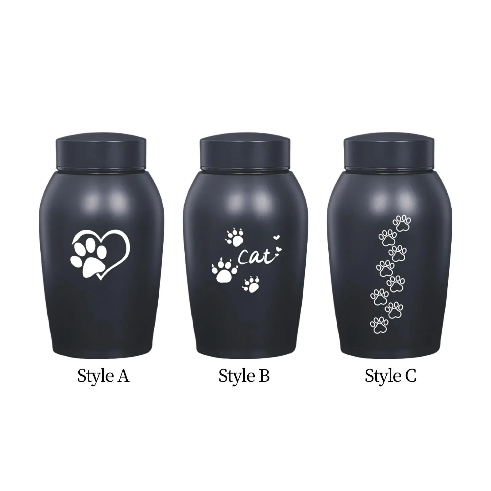 Dog Cat Ashes Stainless Steel Pet Urn Funeral Cremation Urn Pet Burial Memorial Keepsake Box Kitty Kitten