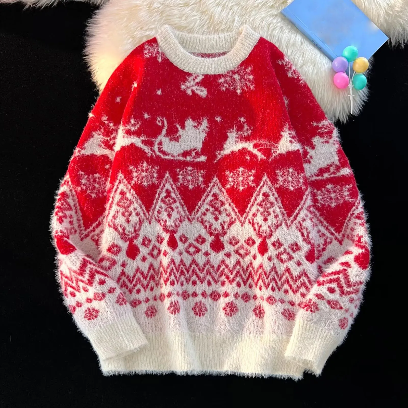 

Man Ugly Christmas Sweater Christmas Sweater Gift Santa Claus Knit Pullover Men 3D Sweatshirt Top Warm Autumn Winter Clothing